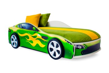 Кровать-машина детская Бондимобиль зеленый в Смоленске