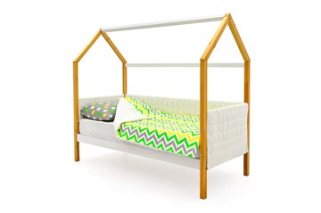 Детская кровать-домик «Svogen белая-дерево» мягкая в Смоленске