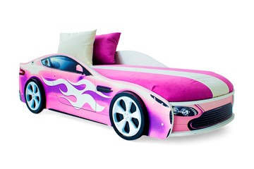 Кровать-машина Бондимобиль розовый в Смоленске