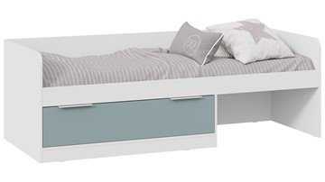 1-спальная детская кровать Марли Тип 1 (Белый/Серо-голубой) в Смоленске