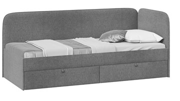 Детская кровать для мальчика Молли тип 1 (90), Микровелюр Scandi Graphite 22 в Смоленске