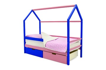 Кровать-домик в детскую Svogen синий-лаванда в Смоленске