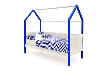 Кровать-домик в детскую «Svogen сине-белый» мягкая в Смоленске