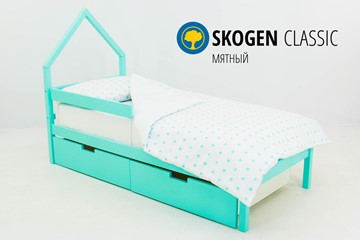 Кровать-домик мини Skogen мятная в Смоленске