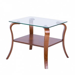 Стеклянный столик Шарм с каркасом цвета Вишня в Смоленске