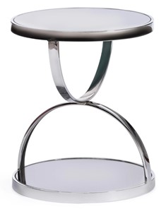 Кофейный столик GROTTO (mod. 9157) металл/дымчатое стекло, 42х42х50, хром в Смоленске