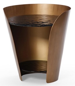 Стеклянный столик в зал ET6123 (D48,6) закаленное стекло/бронзовый в Смоленске