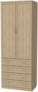 Шкаф 2-х дверный 103 со штангой, цвет Дуб Сонома в Смоленске
