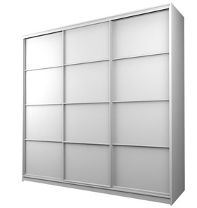 Шкаф 3-х дверный MAX МШ-23-6-24-111, Профиль Белый/Цвет Белый в Смоленске