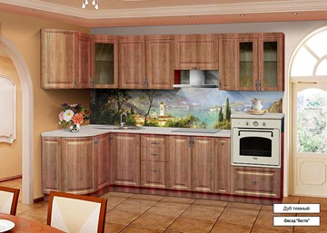 Модульная кухня Веста 1330х2800, цвет Дуб темный в Смоленске
