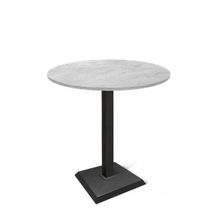 Стол обеденный круглый SHT-TU5-BS2/H110 / SHT-TT 90 ЛДСП (бетон чикаго светло-серый/черный) в Смоленске