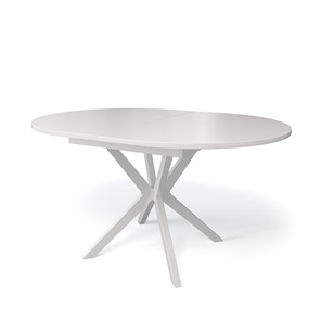 Стеклянный кухонный стол Kenner B1300 (Белый/Стекло белое сатин) в Смоленске