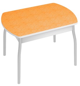 Кухонный стол Орфей-6, Оранжевые цветы в Смоленске