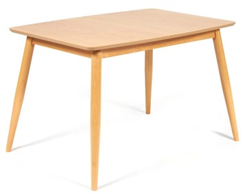 Кухонный стол раскладной Pavillion (Павильон) бук/мдф 80x120+40x75, Натуральный арт.13982 в Смоленске