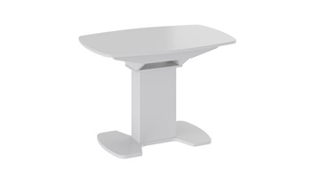 Стеклянный стол Портофино (СМ(ТД)-105.01.11(1)), цвет  Белый глянец/Стекло белое в Смоленске