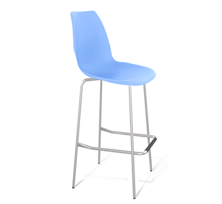 Барный стул SHT-ST29/S29 (голубой pan 278/хром лак) в Смоленске