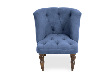 Кресло Бриджит синий ножки коричневые в Смоленске