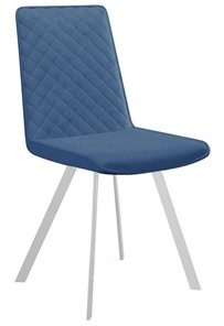 Мягкий стул 202, микровелюр B8 blue, ножки белые в Смоленске