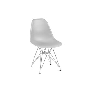 Обеденный стул derstuhl DSL 110 Chrom (светло-серый) в Смоленске