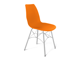 Обеденный стул SHT-ST29/S107 (оранжевый ral2003/хром лак) в Смоленске