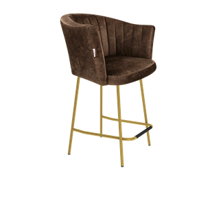 Полубарный стул SHT-ST42-1 / SHT-S29P-1 (кофейный трюфель/золото) в Смоленске