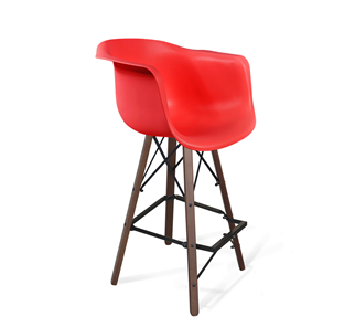 Барный стул SHT-ST31/S80 (красный/темный орех/черный) в Смоленске