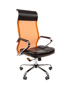 Кресло офисное CHAIRMAN 700 сетка, цвет оранжевый в Смоленске