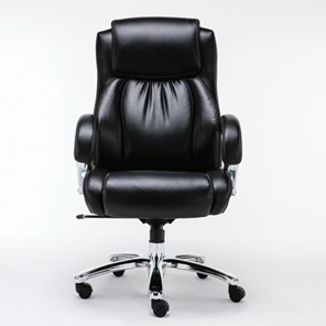 Кресло компьютерное Brabix Premium Status HD-003 (рециклированная кожа, хром, черное) 531821 в Смоленске