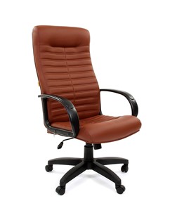 Офисное кресло CHAIRMAN 480 LT, экокожа, цвет коричневый в Смоленске