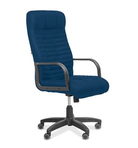 Офисное кресло для руководителя Атлант, ткань Bahama / синяя в Смоленске