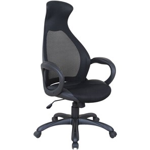 Кресло компьютерное Brabix Premium Genesis EX-517 (пластик черный, ткань/экокожа/сетка черная)   531574 в Смоленске