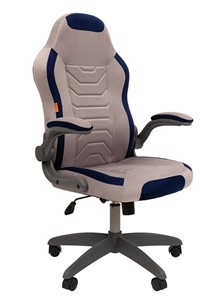 Офисное кресло CHAIRMAN Game 50 цвет TW серый/синий в Смоленске