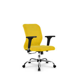 Кресло офисное SU-Mr-4/подл.200/осн.003 желтый в Смоленске
