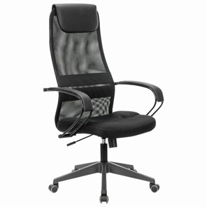 Компьютерное кресло Brabix Premium Stalker EX-608 PL (ткань-сетка/кожзам, черное) 532090 в Смоленске