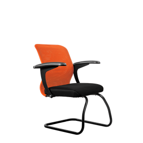 Офисный стул SU-M-4/подл.160/осн.008, Оранжевый/Черный в Смоленске