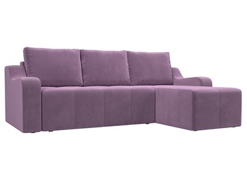 Угловой диван для гостиной Элида, Сиреневый (микровельвет) в Смоленске