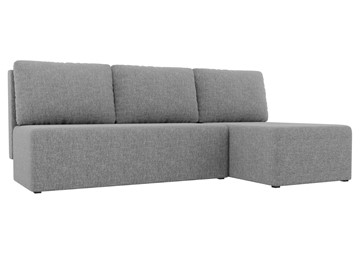 Угловой раскладной диван Поло, Серый (рогожка) в Смоленске