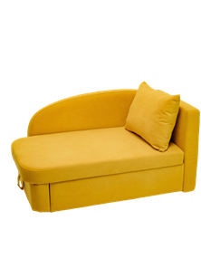 Мягкий диван правый Тедди желтый в Смоленске