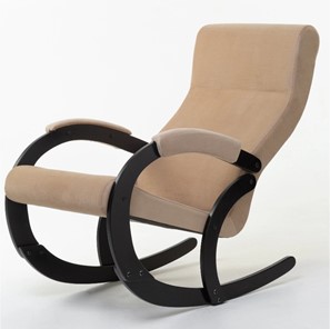 Кресло-качалка в гостиную Корсика, ткань Amigo Beige 34-Т-AB в Смоленске