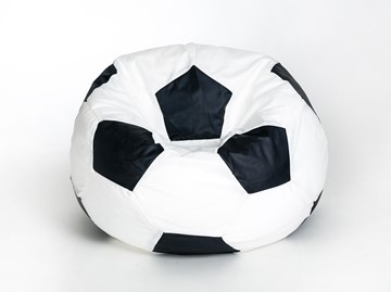 Кресло-мешок Мяч малый, бело-черный в Смоленске