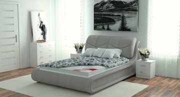 Двуспальная кровать с механизмом Сарма Сицилия 160х200 (с коробом) в Смоленске