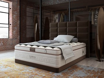 Кровать Chocolate Compact/Basement 180х200, Микровелюр (Manhattan Лесной каштан) в Смоленске