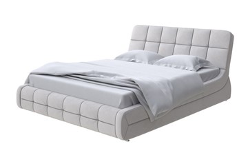 Спальная кровать Corso-6 200х200, Велюр (Ultra Серый камень) в Смоленске