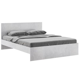 Кровать двуспальная Осло М14 с настилами Лайт (Цемент светлый) в Смоленске