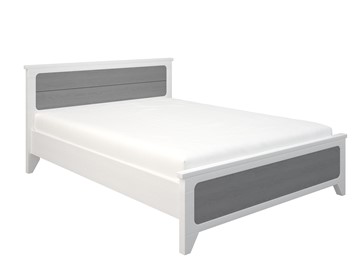 Двуспальная кровать Боринское Соня 1400, Белый/Серый в Смоленске
