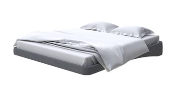 Парящая кровать 160х200, Рогожка (Savana Grey) в Смоленске