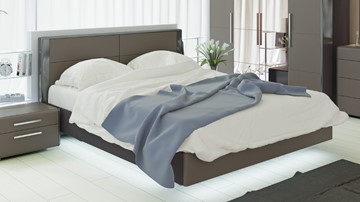 Двуспальная кровать Наоми 1600, цвет Фон серый, Джут СМ-208.01.01 в Смоленске