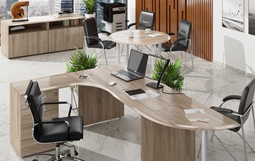 Офисный набор мебели Wave 2, рабочий стол и конференц-стол в Смоленске
