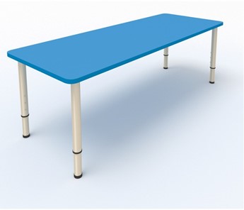 Стол для детей 2-местный  (по одну сторону столешн.) СДО-2 (0-3) синий (МДФ) в Смоленске