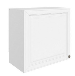 Кухонный навесной шкаф Мишель под вытяжку L600 H566 (1 дв. гл.) эмаль (белый/белый) в Смоленске